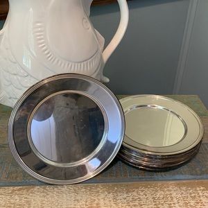 SET OF 10 Rodgers Silver Small serving plates 025